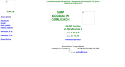 Desktop Screenshot of gorlice.simp.pl